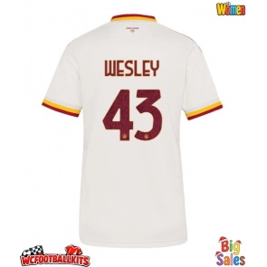 AS Roma Wesley Franca #43 Replica Away Stadium Shirt for Women 2026-27 Short Sleeve
